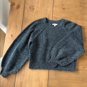 Topshop Charcoal Crew Neck Sweater